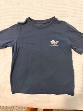 Vineyard Vines Navy Short Sleeve Tee with Chest Logo